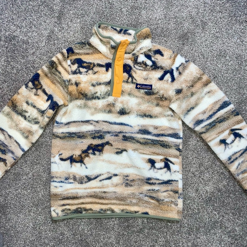 Columbia Horse Print Fleece